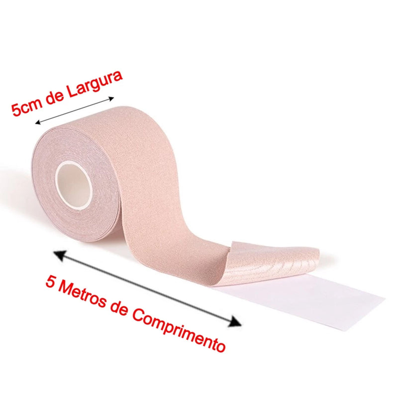 Sutiã Adesivo Fita Boob Up Invisível 3D - Levanta Seios até TAM 50 – Fita Invisível Boob Tape à Prova D’Água e Resistente ao Suor