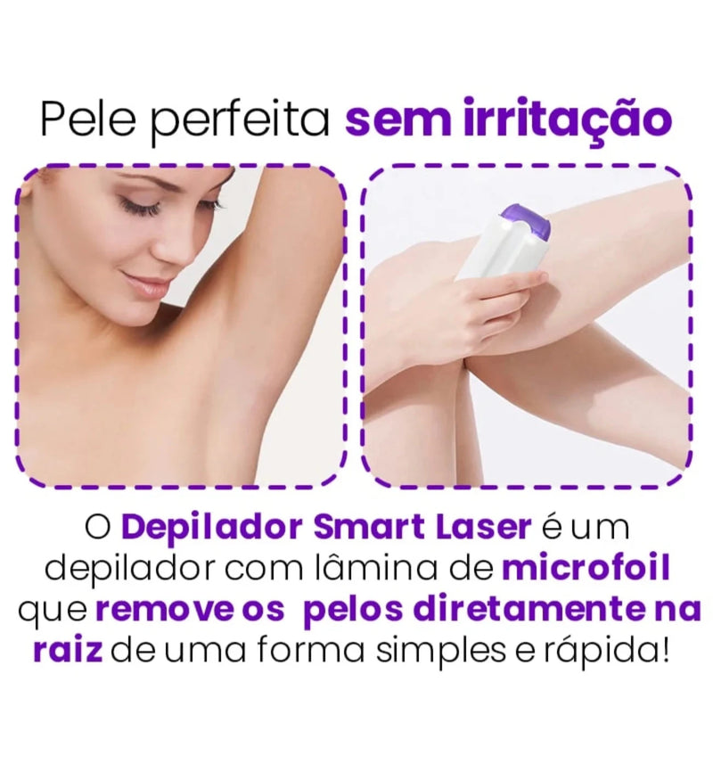 Mini Depilador Touch Skin – Sem Fio Recarregável – USB – Facial e Corporal