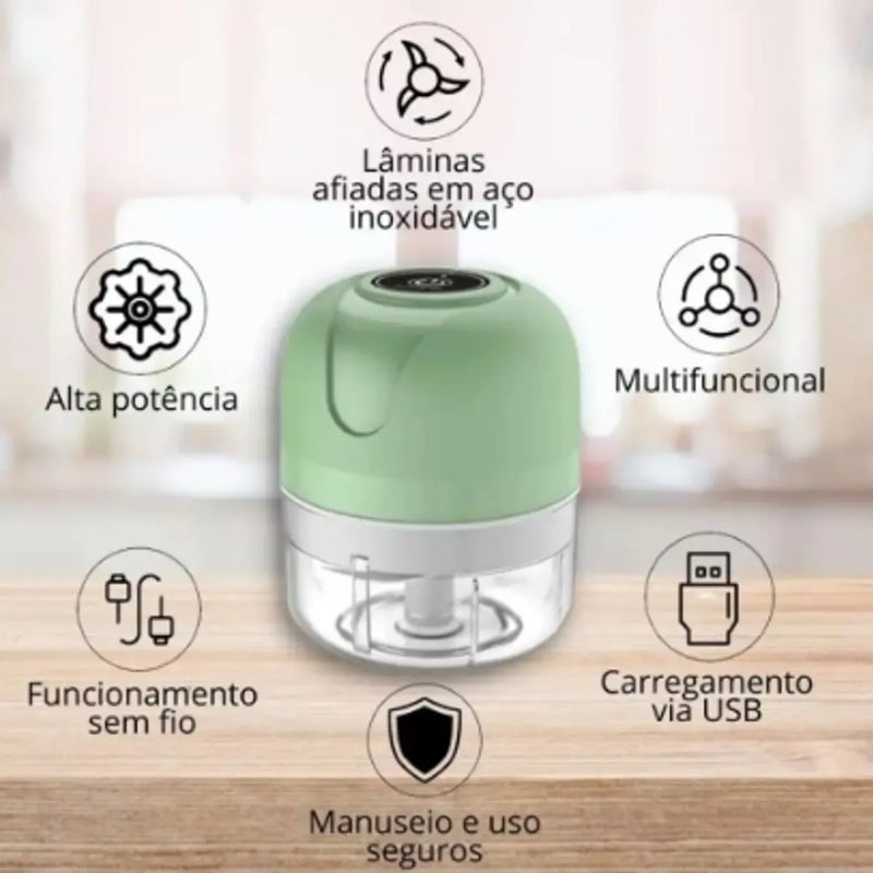 Mini Processador Elétrico 250ml – USB