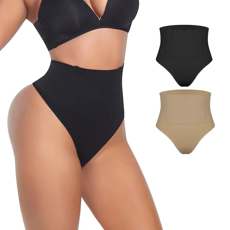 Calcinha Modeladora Cinta – Kit Pague 1 Leve 2 – Seca Barriga, Pós parto, Cós Alto, Alta compressão