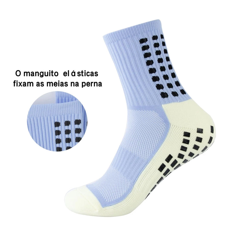 KIT 3 Meias Esportivas Antiderrapantes