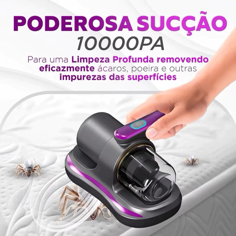 Aspirador de Colchão Sofá Almofadas – Anti Ácaro Luz UV – Removedor de Pó – Bivolt