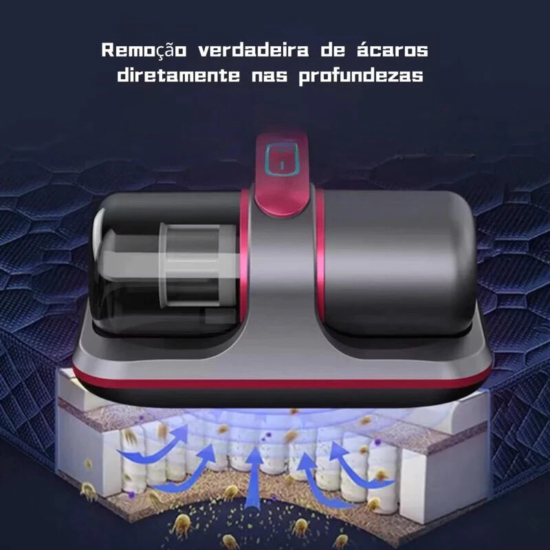 Aspirador de Colchão Sofá Almofadas – Anti Ácaro Luz UV – Removedor de Pó – Bivolt